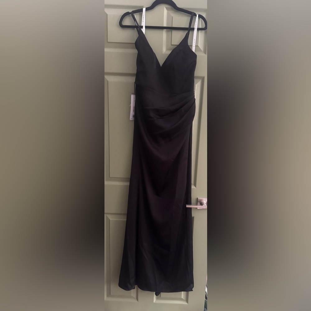 Azazie Shania Elegant Black Gown